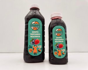 МОРС ЧЕРНИКА-МАЛИНА 0,5 л.